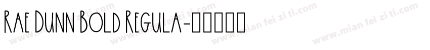 Rae Dunn Bold Regula字体转换